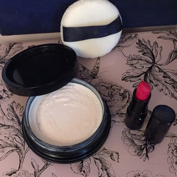Cle dePeau powder and lipstick